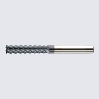 HM-MAX Long Flute Flat End Mill 6-Flute 45°