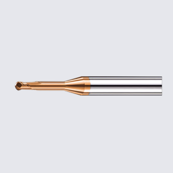 HR-MAX Long Neck Micro Ball End Mill 2-Flute 30°