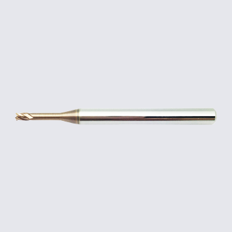 HR-MAX Long Neck Micro Flat End Mill 4-Flute 30°