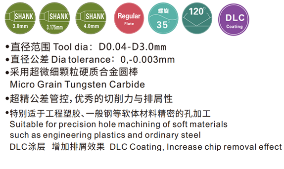 CDD- DLC COATING MICRO DRILLS